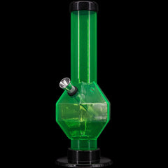 JM Enterprises 9-12" Acrylic Diamond Bong - Multiple Colors - Discreet Smoker