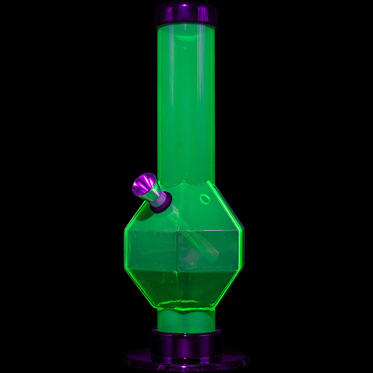 JM Enterprises 9-12" Acrylic Diamond Bong - Multiple Colors - Discreet Smoker