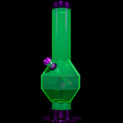 JM Enterprises 9-12" Acrylic Diamond Bong - Multiple Colors - Discreet Smoker