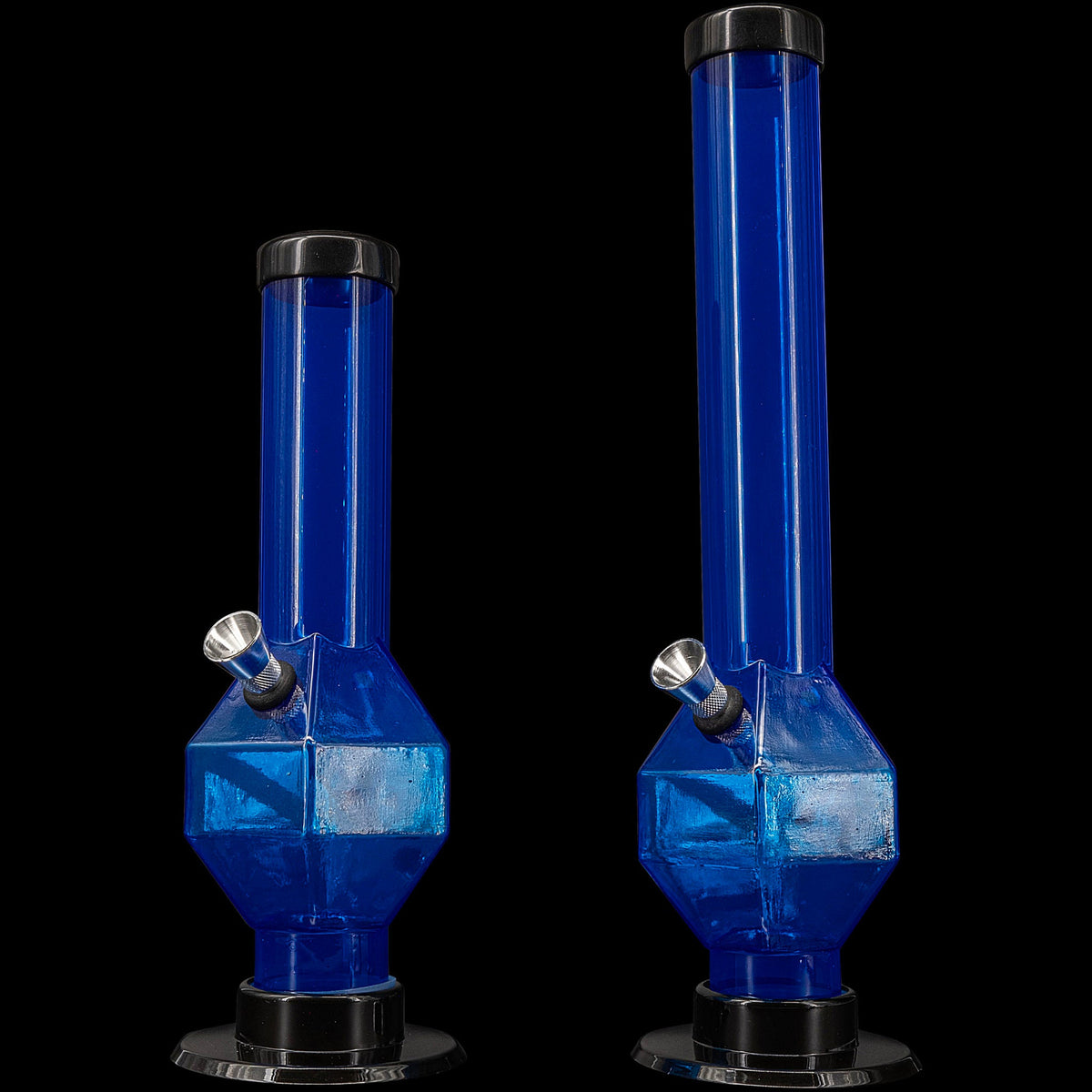 JM Enterprises 9-12" Acrylic Diamond Bong - Multiple Colors - Discreet Smoker