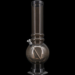 JM Enterprises 12-15" Acrylic Bubble Base Bong - Multiple Colors - Discreet Smoker