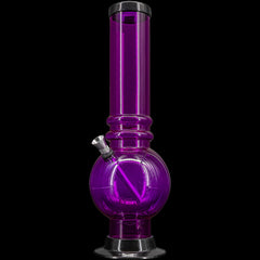 JM Enterprises 12-15" Acrylic Bubble Base Bong - Multiple Colors - Discreet Smoker