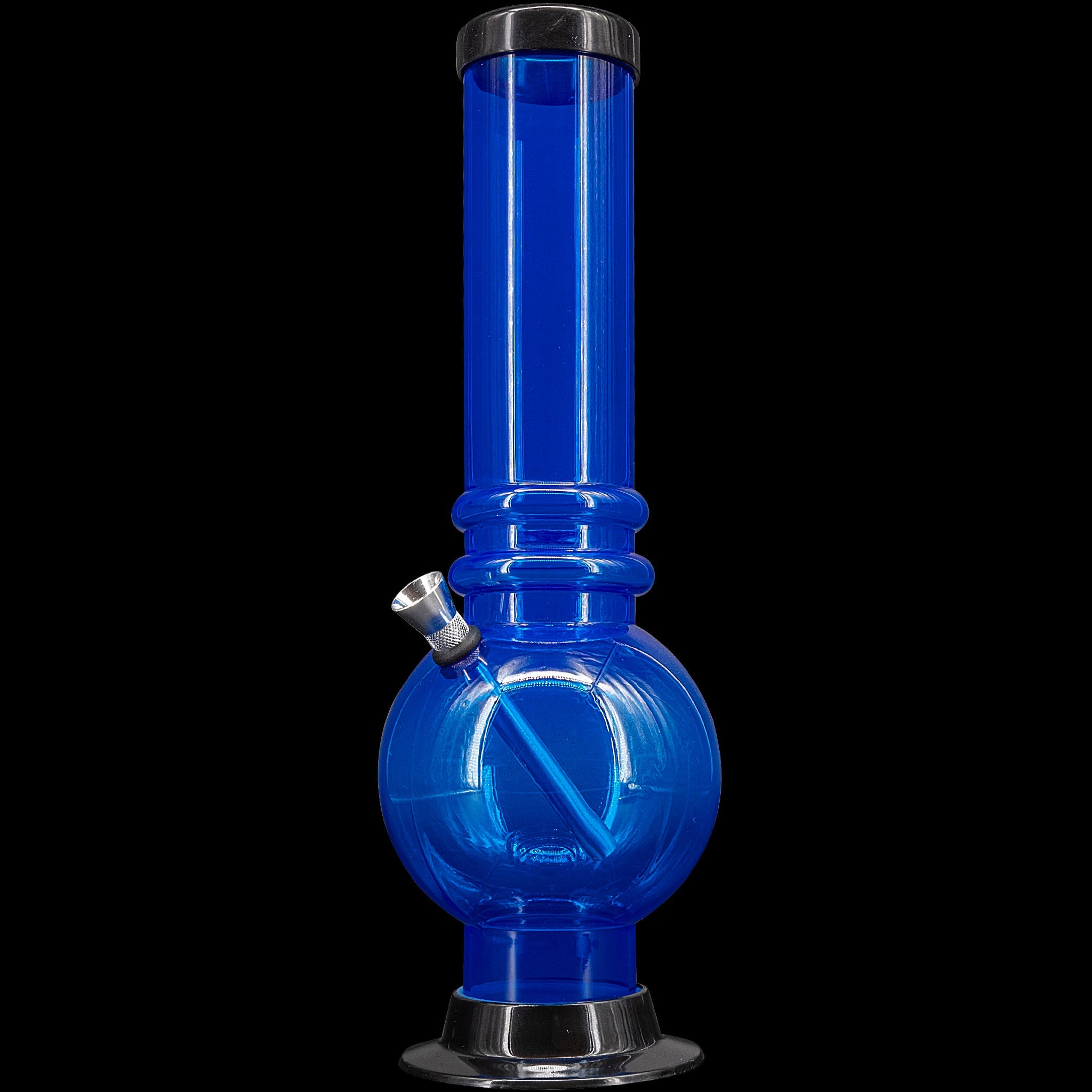 JM Enterprises 12-15" Acrylic Bubble Base Bong - Multiple Colors - Discreet Smoker