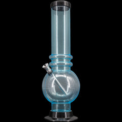 JM Enterprises 12-15" Acrylic Bubble Base Bong - Multiple Colors - Discreet Smoker
