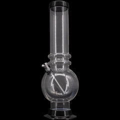 JM Enterprises 12-15" Acrylic Bubble Base Bong - Multiple Colors - Discreet Smoker
