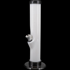 JM Enterprises 6-9-12" Acrylic Straight Tube Bong - Multiple Colors - Discreet Smoker