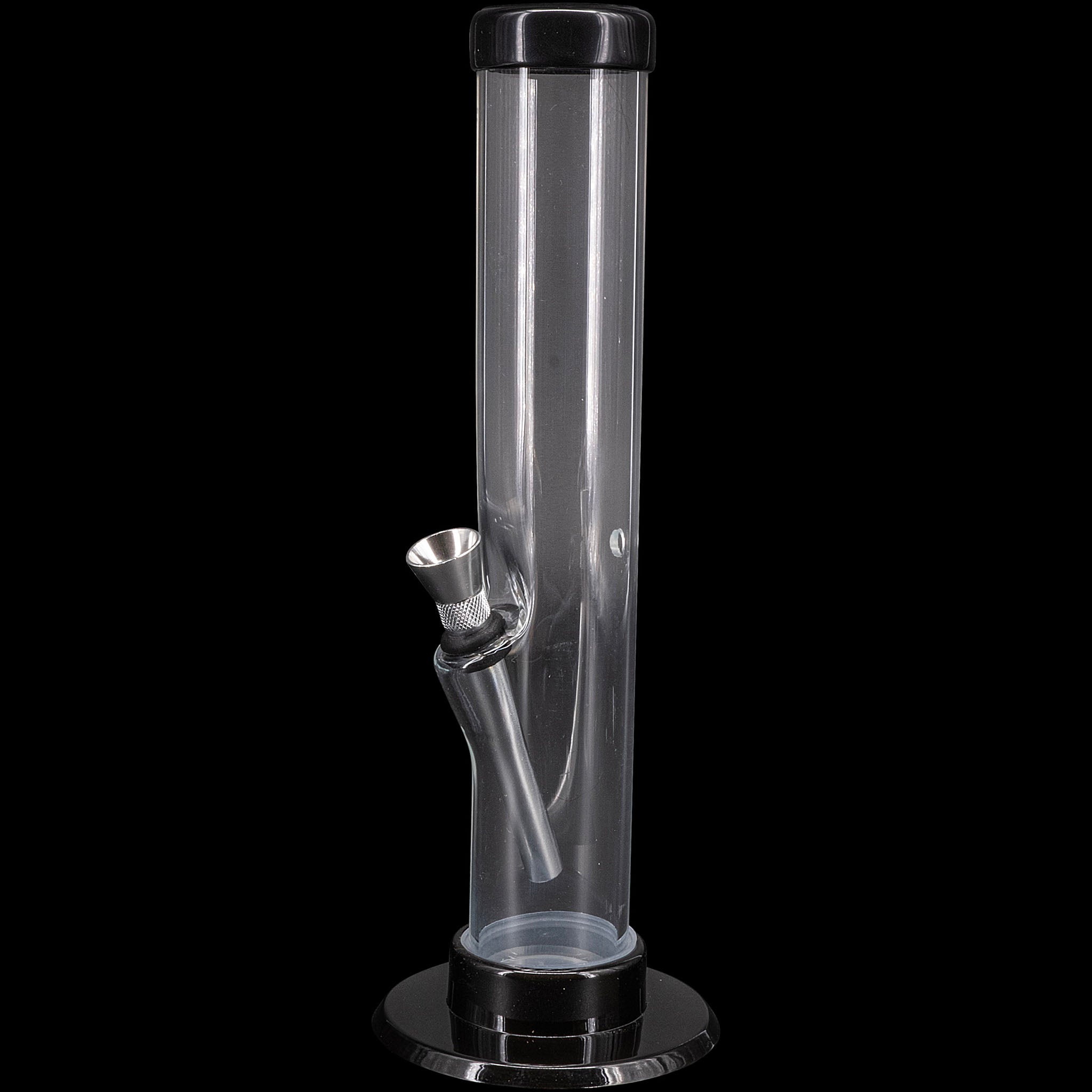 JM Enterprises 6-9-12" Acrylic Straight Tube Bong - Multiple Colors - Discreet Smoker