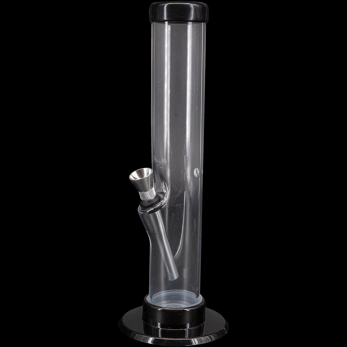 JM Enterprises 6-9-12" Acrylic Straight Tube Bong - Multiple Colors - Discreet Smoker