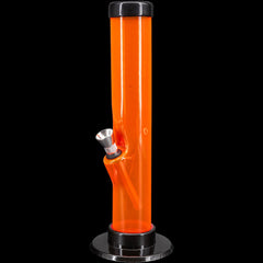 JM Enterprises 6-9-12" Acrylic Straight Tube Bong - Multiple Colors - Discreet Smoker