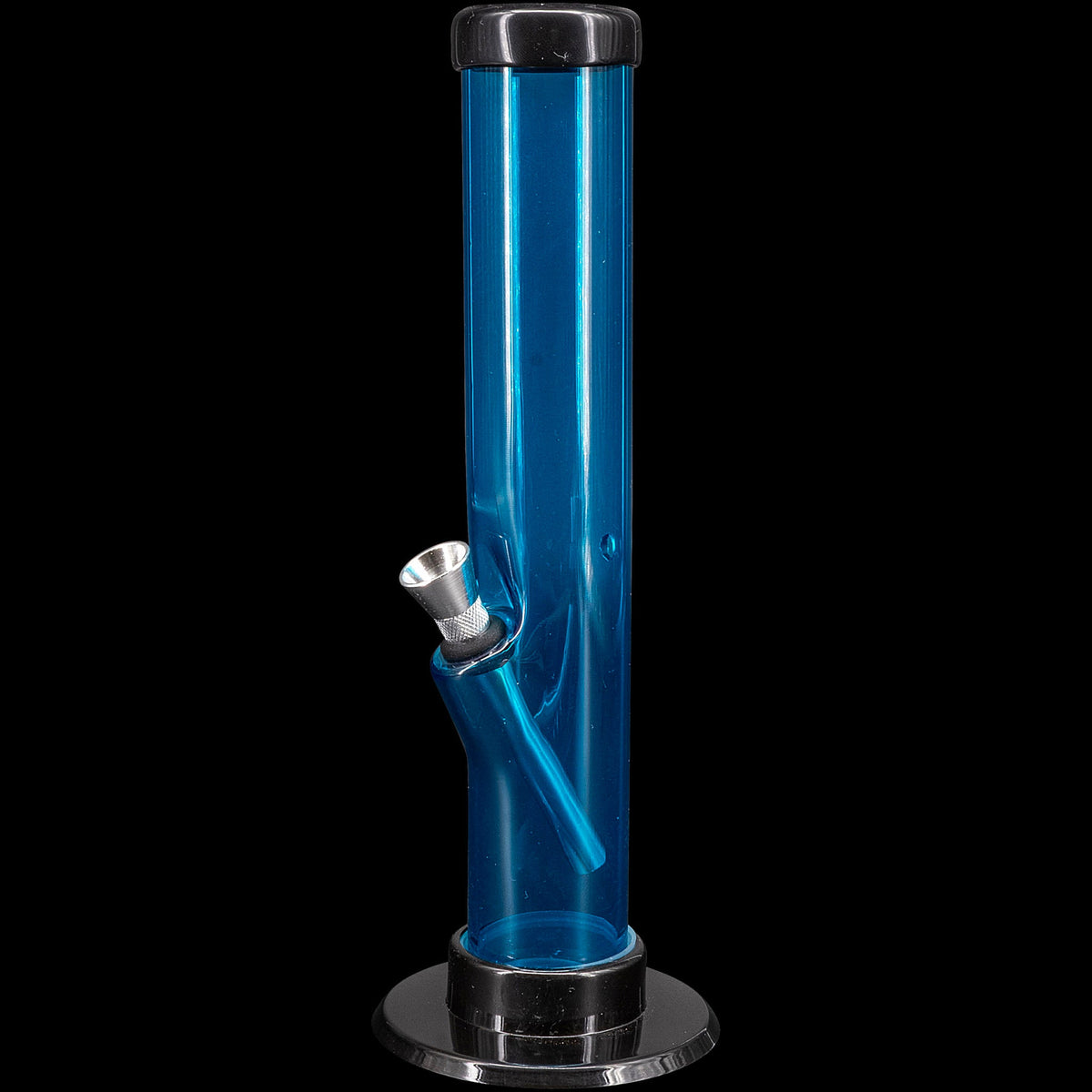 JM Enterprises 6-9-12" Acrylic Straight Tube Bong - Multiple Colors - Discreet Smoker