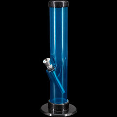 JM Enterprises 6-9-12" Acrylic Straight Tube Bong - Multiple Colors - Discreet Smoker