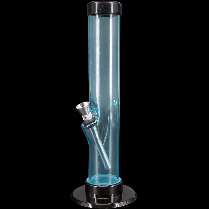 JM Enterprises 6-9-12" Acrylic Straight Tube Bong - Multiple Colors, Light Blue