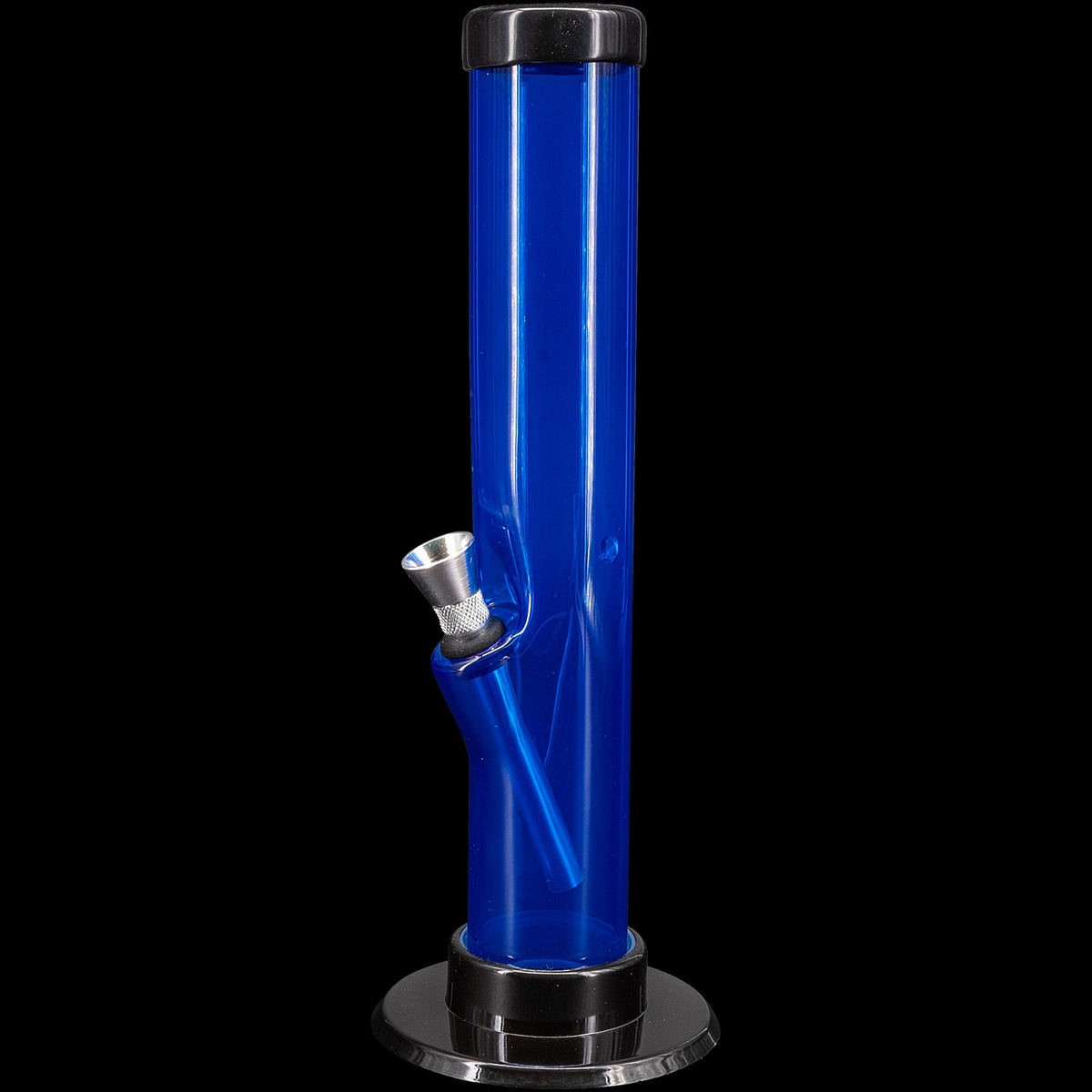 JM Enterprises 6-9-12" Acrylic Straight Tube Bong - Multiple Colors - Discreet Smoker