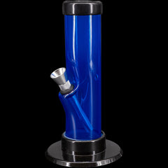 JM Enterprises 6-9-12" Acrylic Straight Tube Bong - Multiple Colors - Discreet Smoker