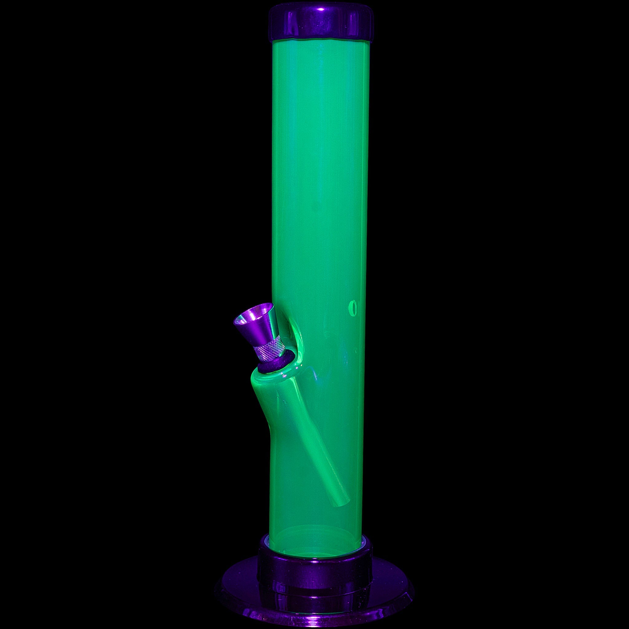 JM Enterprises 6-9-12" Acrylic Straight Tube Bong - Multiple Colors - Discreet Smoker