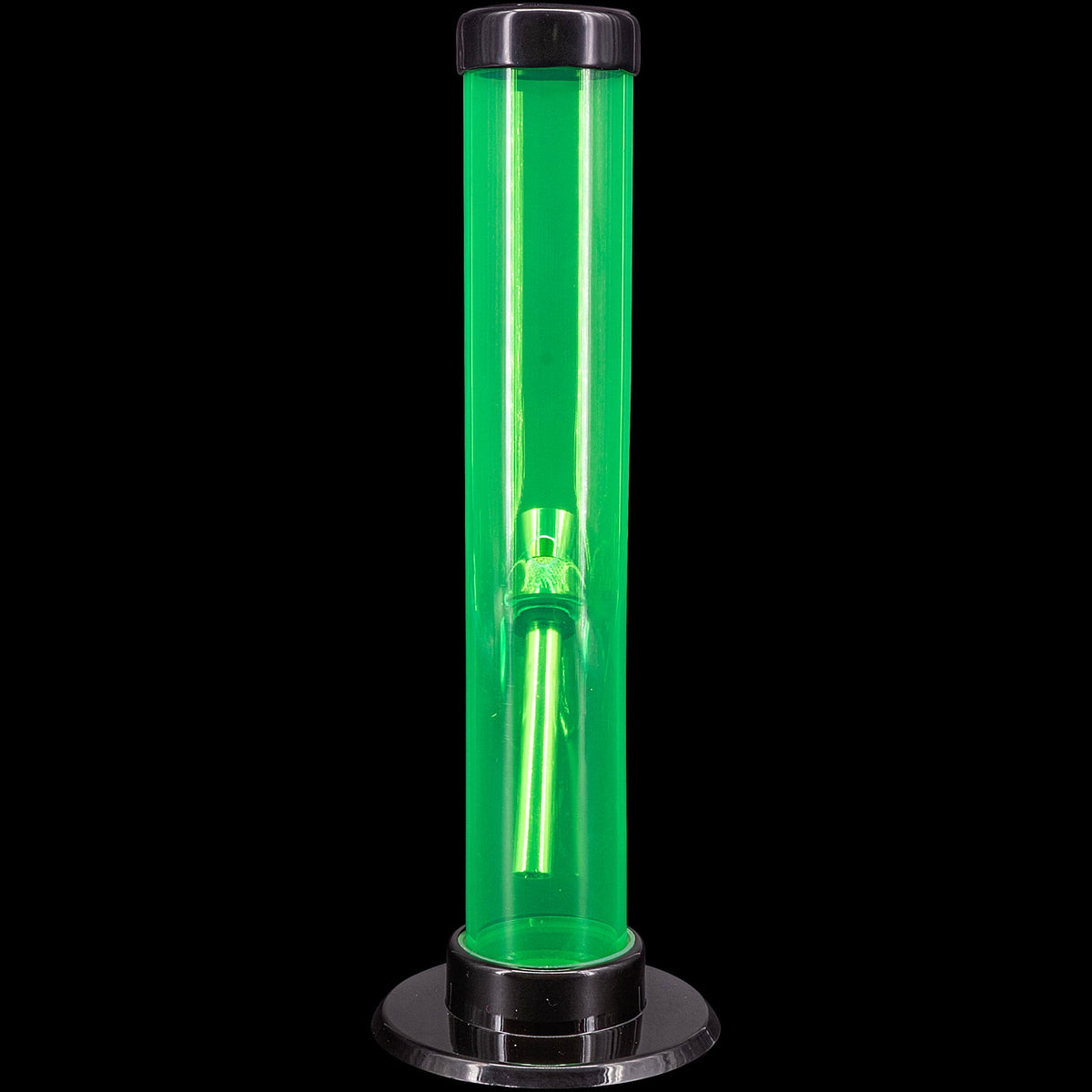 JM Enterprises 6-9-12" Acrylic Straight Tube Bong - Multiple Colors - Discreet Smoker