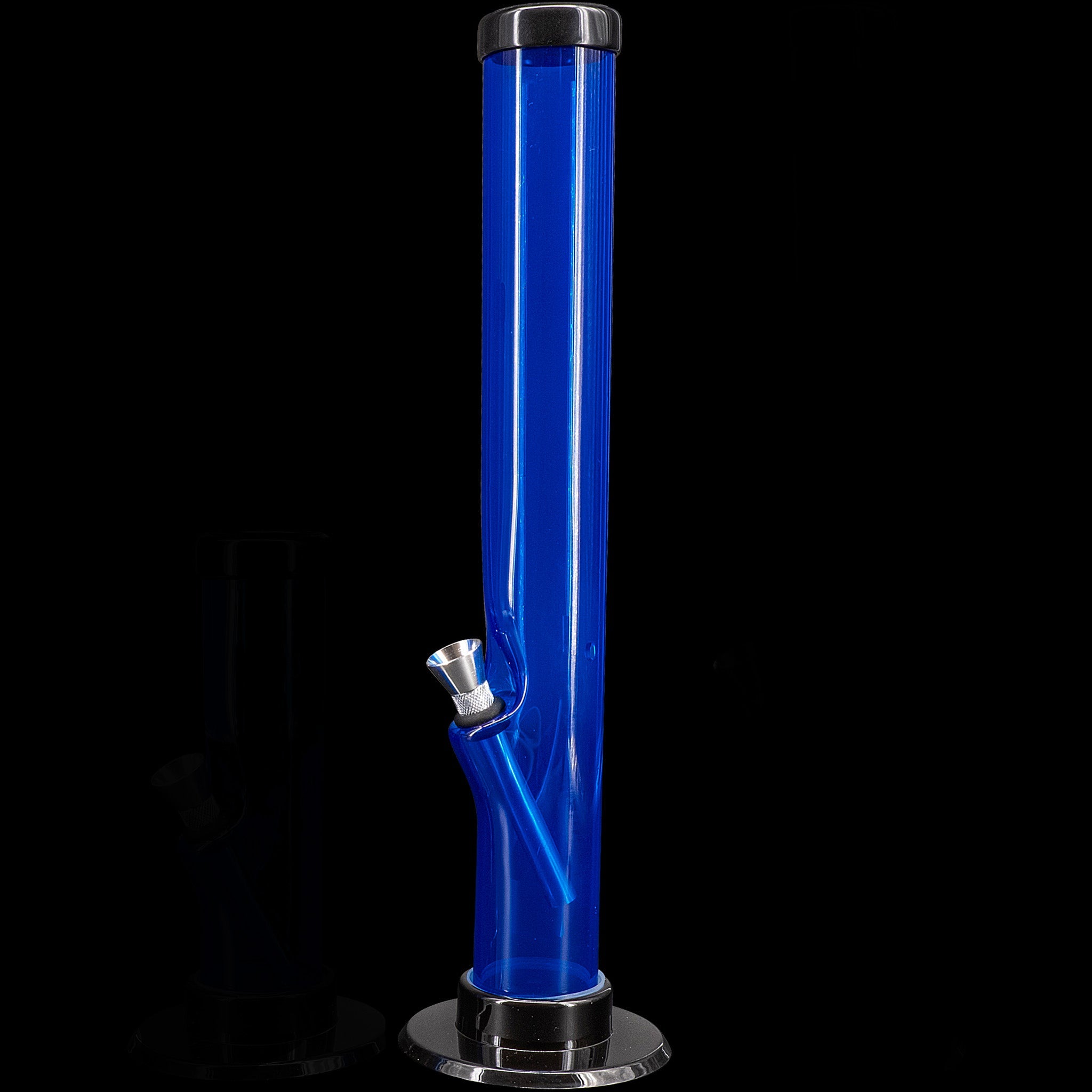 JM Enterprises 6-9-12" Acrylic Straight Tube Bong - Multiple Colors - Discreet Smoker