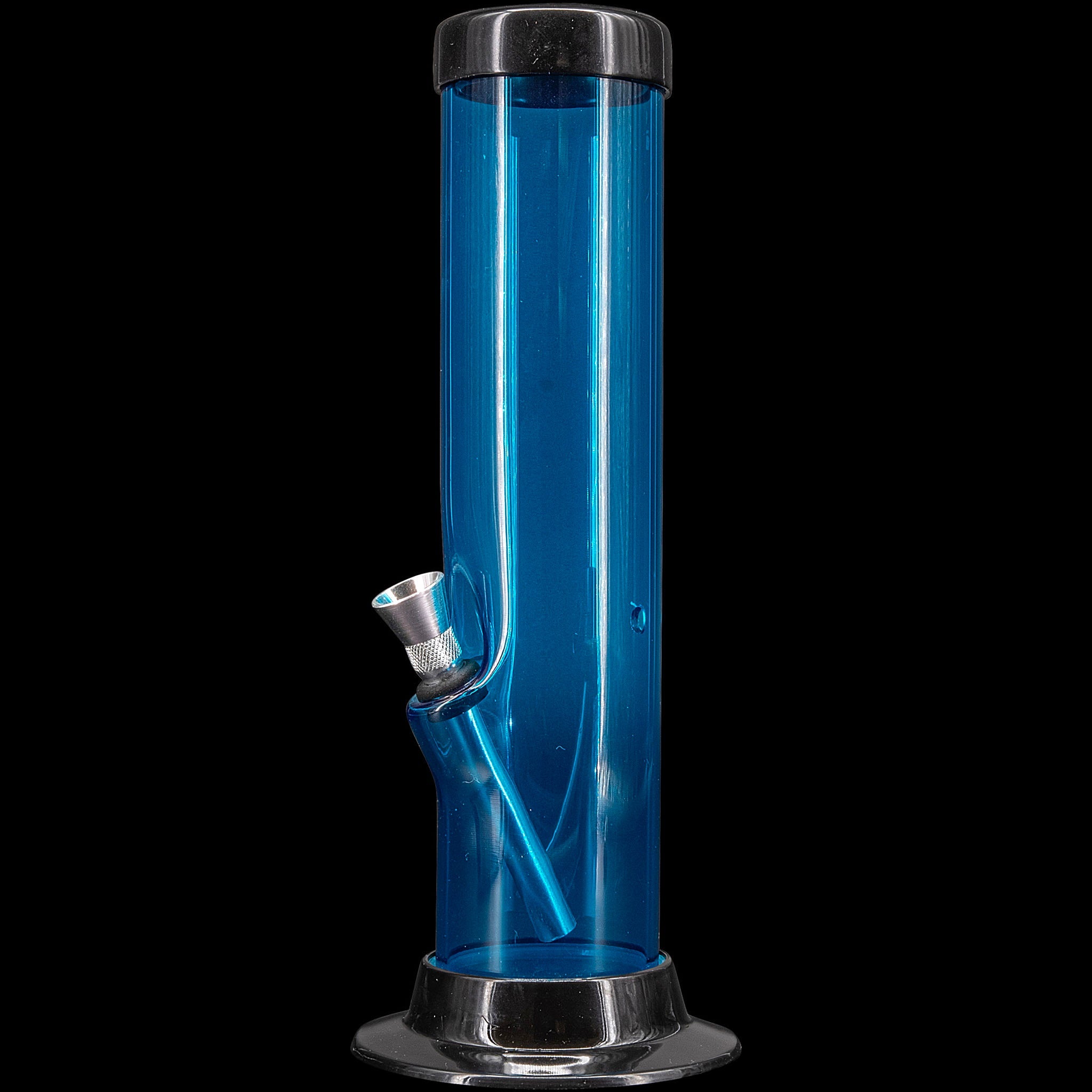 JM Enterprises 6-9-12-15" Acrylic Straight Tube Basic Bong - Multiple Colors - Discreet Smoker