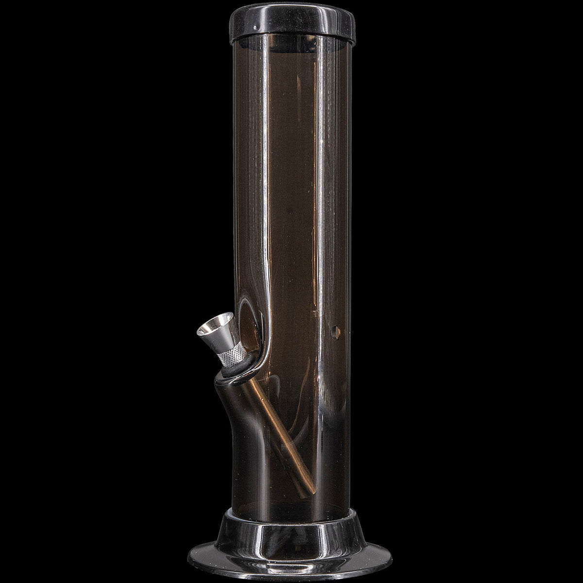 JM Enterprises 6-9-12-15" Acrylic Straight Tube Basic Bong - Multiple Colors - Discreet Smoker