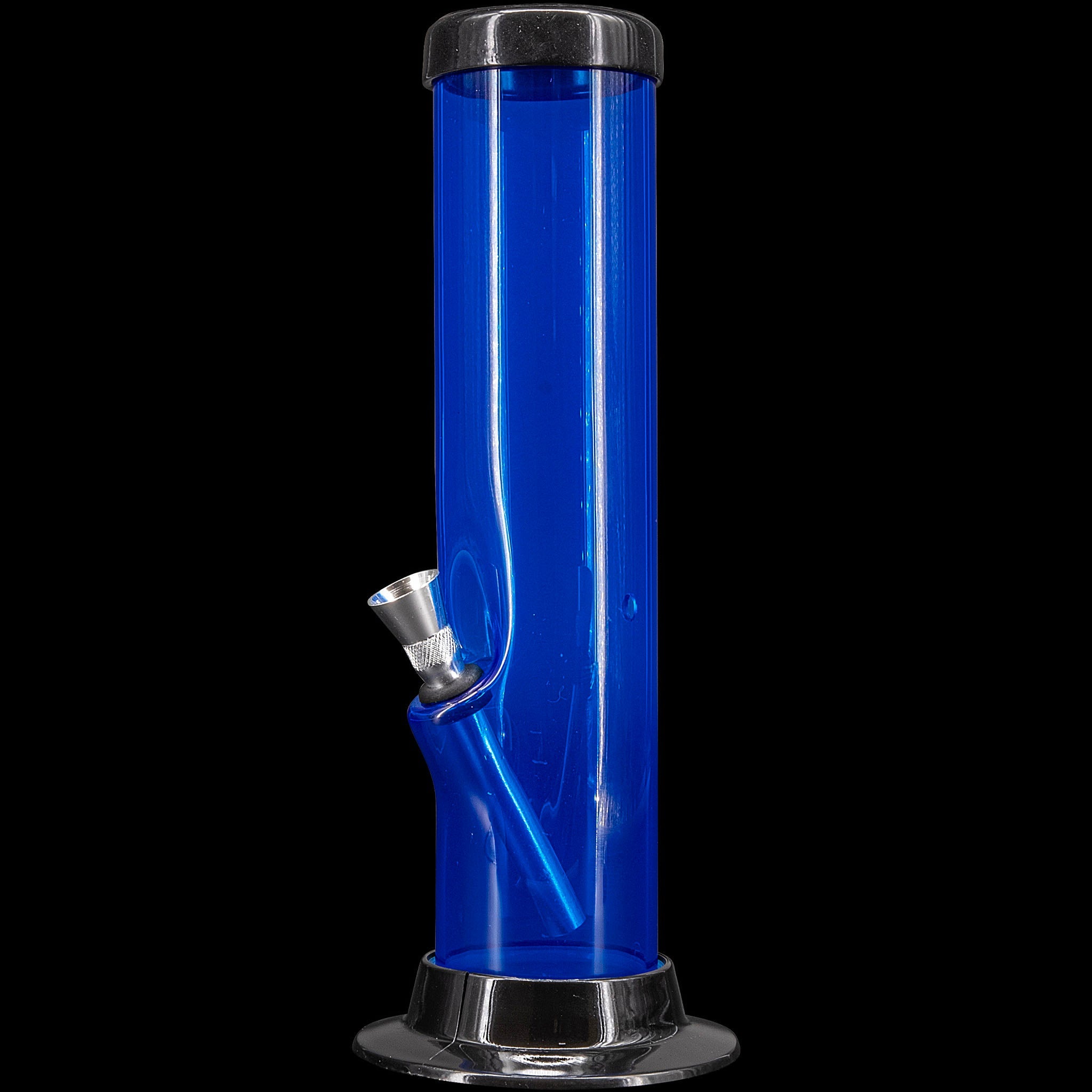 JM Enterprises 6-9-12-15" Acrylic Straight Tube Basic Bong - Multiple Colors - Discreet Smoker