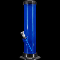 JM Enterprises 6-9-12-15" Acrylic Straight Tube Basic Bong - Multiple Colors - Discreet Smoker