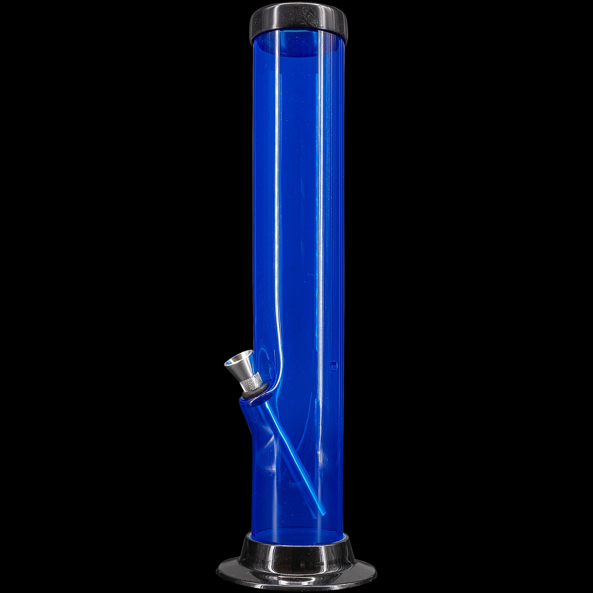 JM Enterprises 6-9-12-15" Acrylic Straight Tube Basic Bong - Multiple Colors - Discreet Smoker