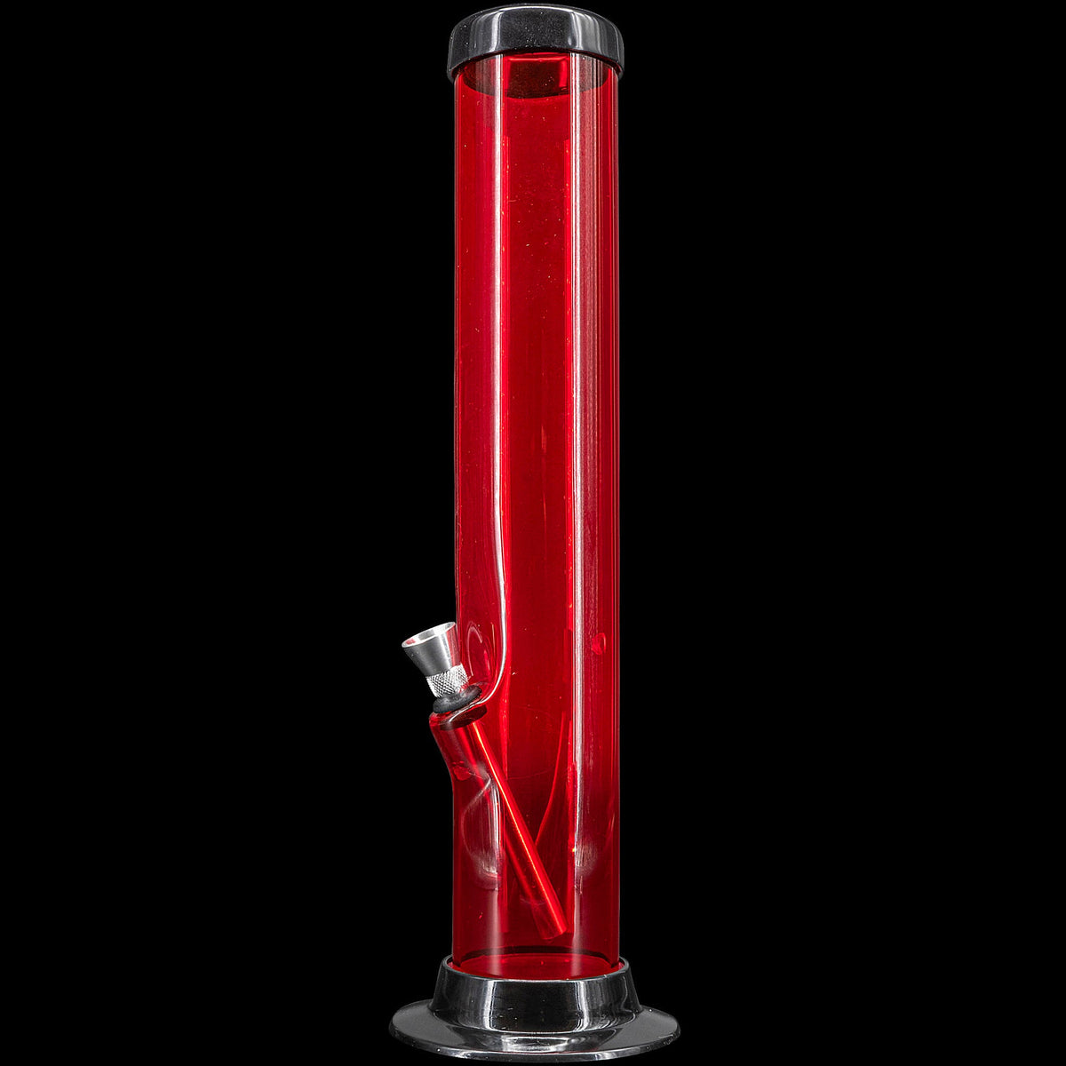 JM Enterprises 6-9-12-15" Acrylic Straight Tube Basic Bong - Multiple Colors - Discreet Smoker
