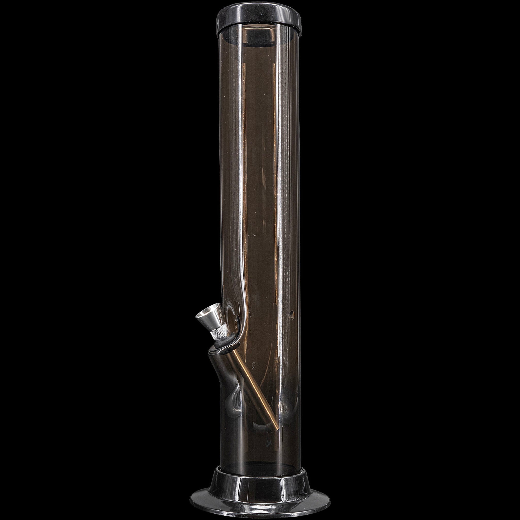 JM Enterprises 6-9-12-15" Acrylic Straight Tube Basic Bong - Multiple Colors - Discreet Smoker