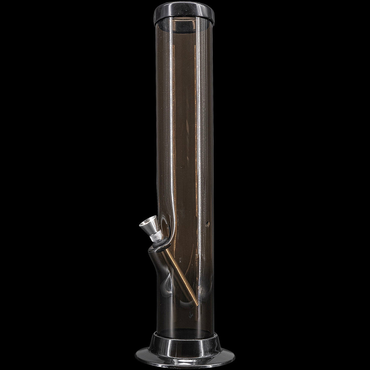 JM Enterprises 6-9-12-15" Acrylic Straight Tube Basic Bong - Multiple Colors - Discreet Smoker