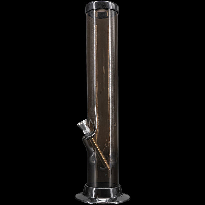 JM Enterprises 6-9-12" Acrylic Straight Tube Bong - Multiple Colors, Black