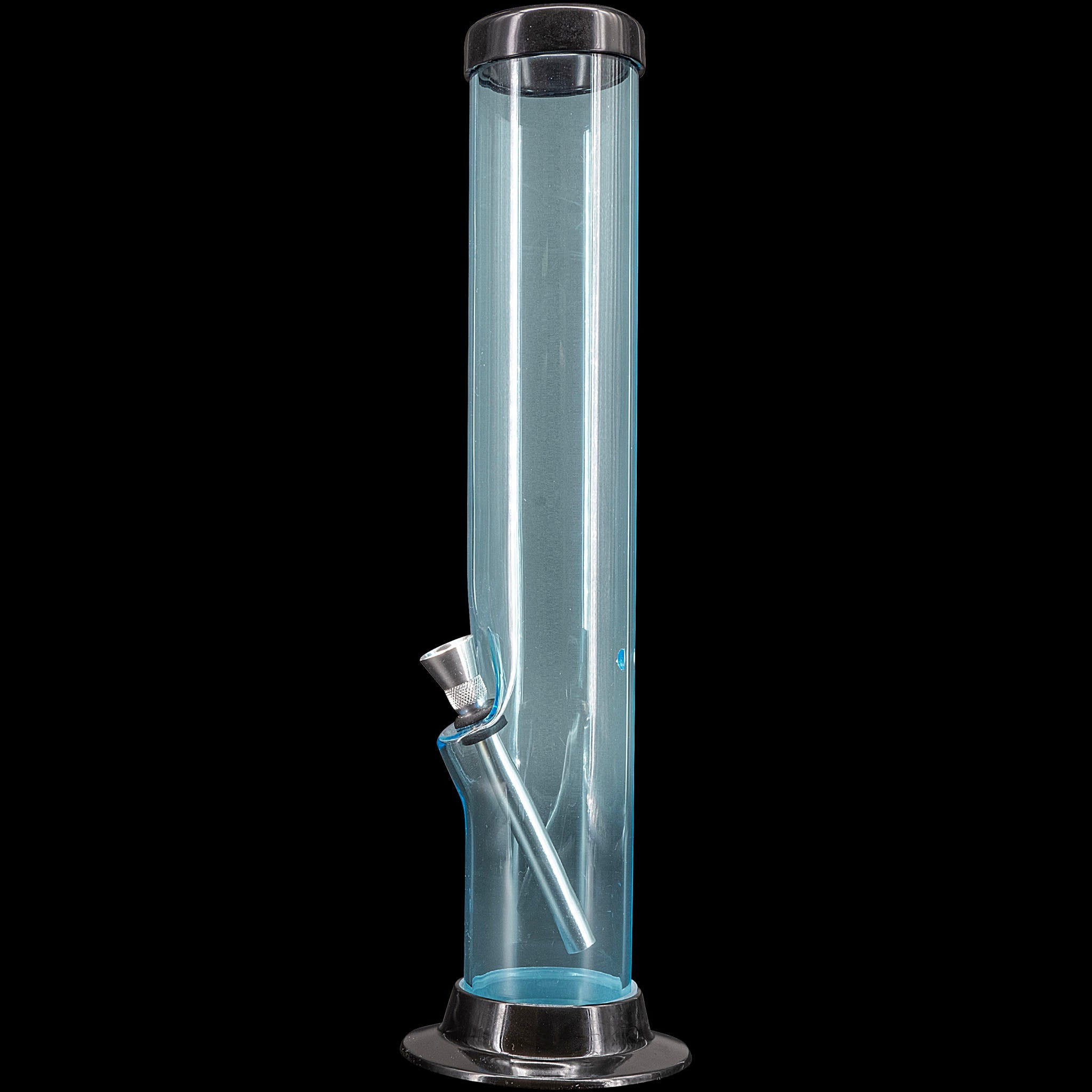 JM Enterprises 6-9-12-15" Acrylic Straight Tube Basic Bong - Multiple Colors - Discreet Smoker