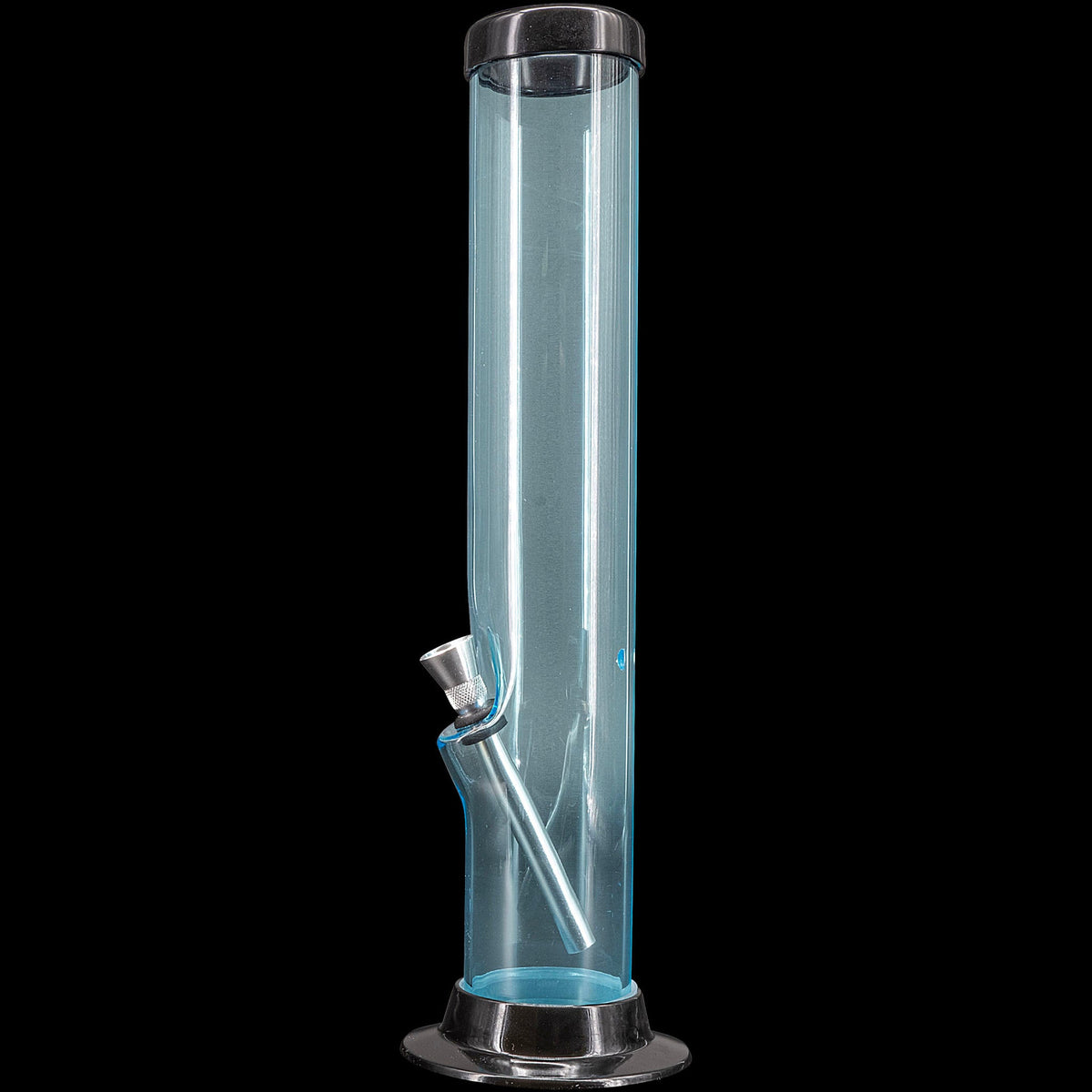 JM Enterprises 6-9-12-15" Acrylic Straight Tube Basic Bong - Multiple Colors - Discreet Smoker