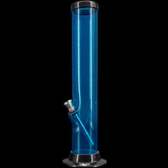 JM Enterprises 6-9-12-15" Acrylic Straight Tube Basic Bong - Multiple Colors - Discreet Smoker