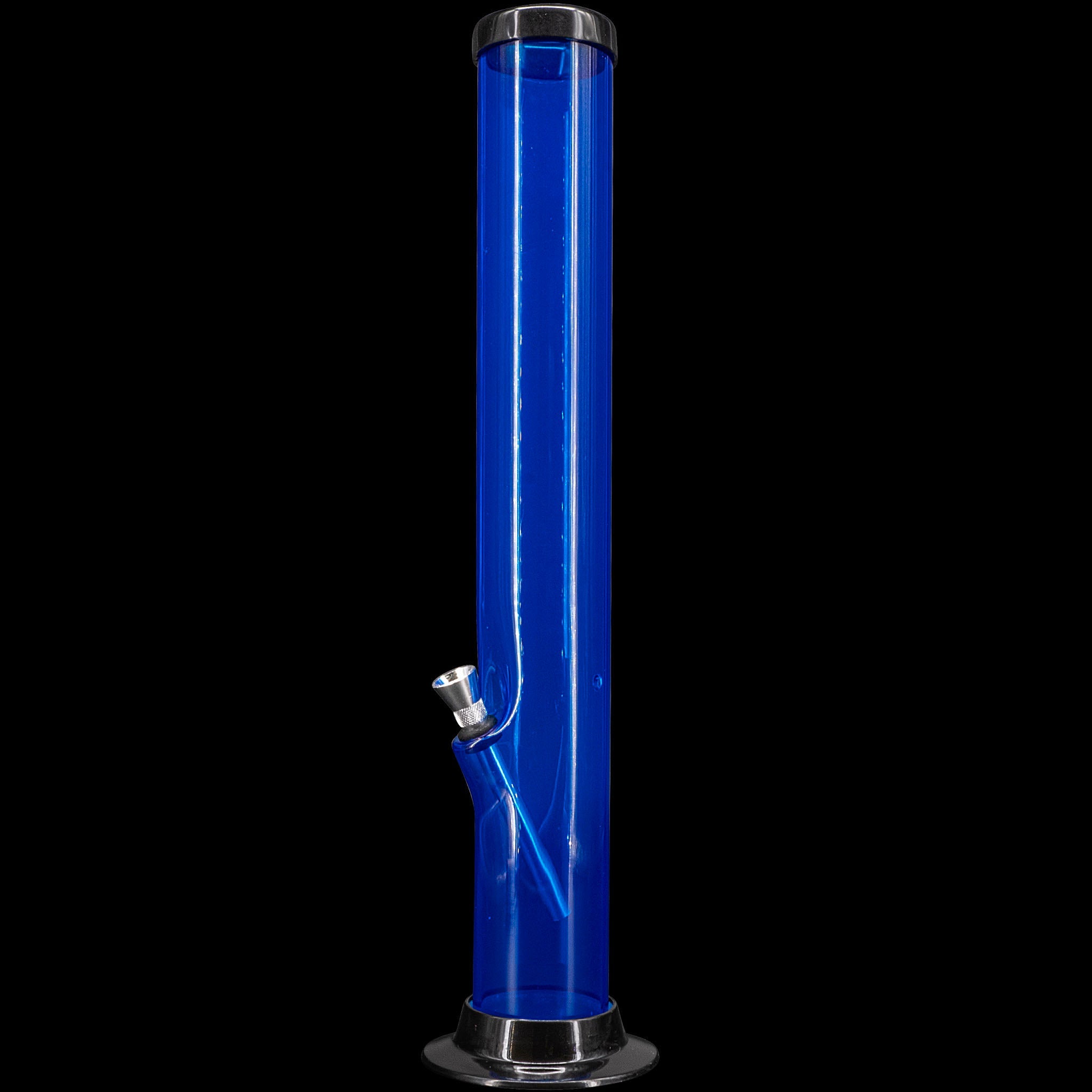 JM Enterprises 6-9-12-15" Acrylic Straight Tube Basic Bong - Multiple Colors - Discreet Smoker