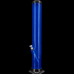 JM Enterprises 6-9-12-15" Acrylic Straight Tube Basic Bong - Multiple Colors - Discreet Smoker