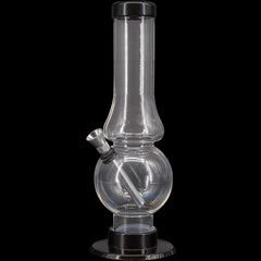 JM Enterprises 6-9" Acrylic Straight Tube Bubble Flare Bong - Multiple Colors - Discreet Smoker
