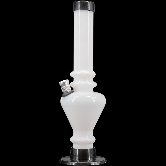 JM Enterprises 8" Acrylic Blossom Bong - Multiple Colors, White