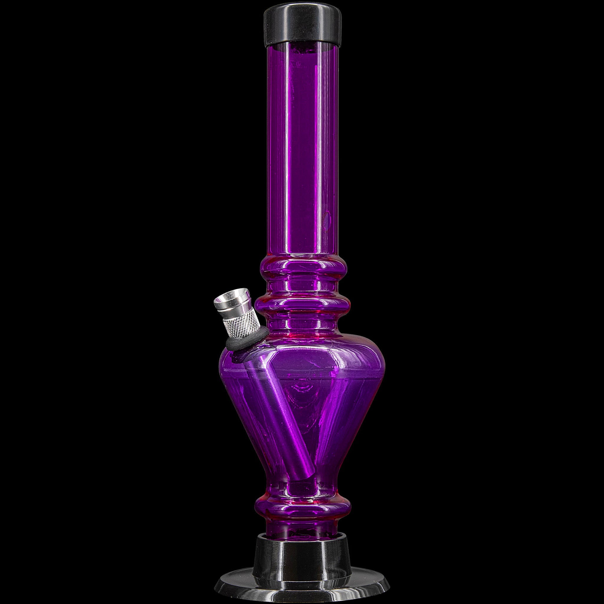 JM Enterprises 8" Acrylic Blossom Bong - Multiple Colors - Discreet Smoker