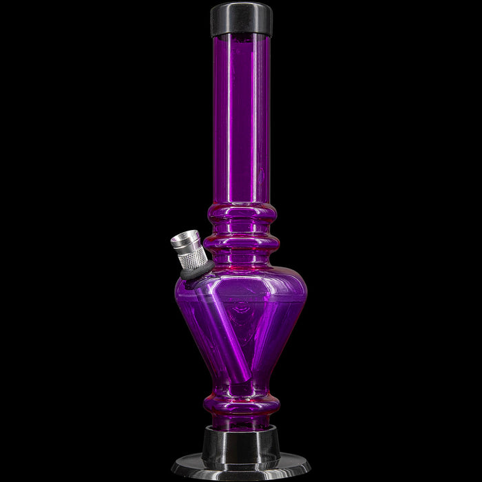 JM Enterprises 8" Acrylic Blossom Bong - Multiple Colors, Purple