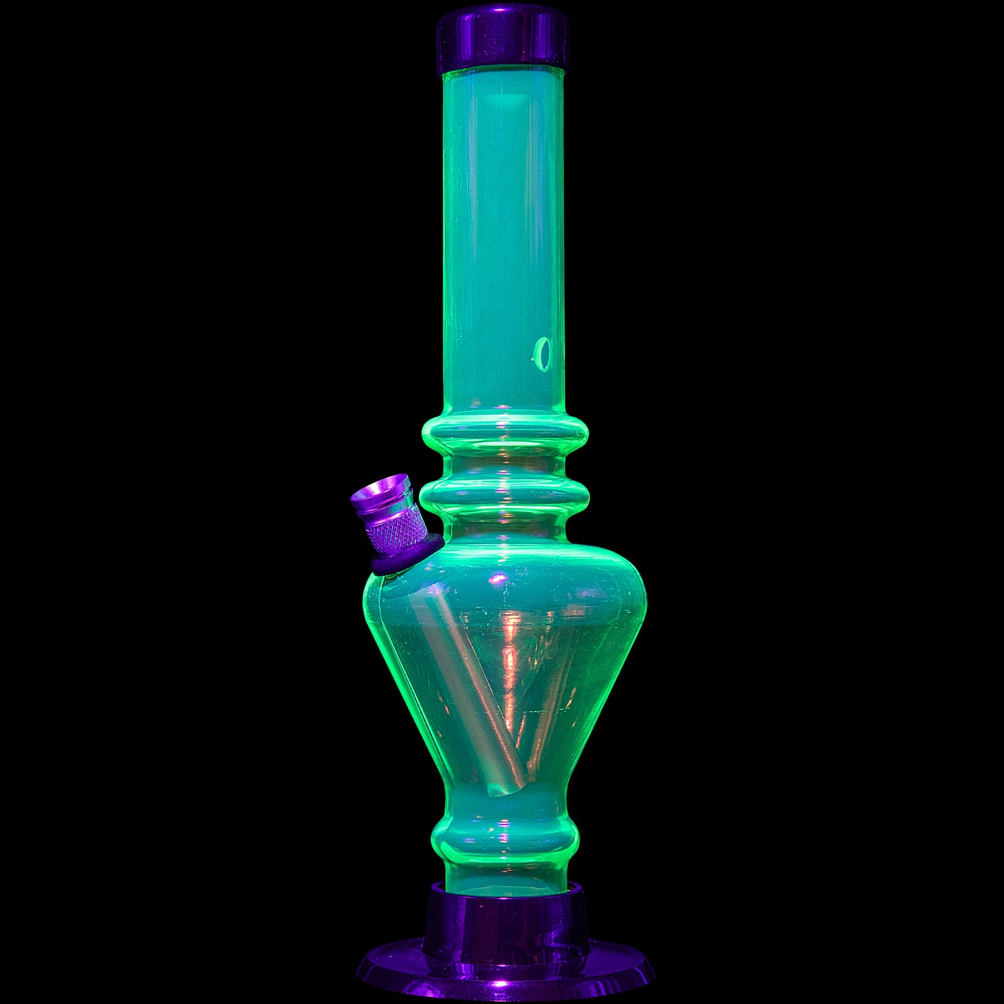JM Enterprises 8" Acrylic Blossom Bong - Multiple Colors - Discreet Smoker