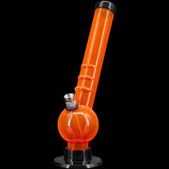 JM Enterprises 8" Acrylic Angled Neck Bubble Bong - Multiple Colors - Discreet Smoker