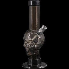 JM Enterprises Mini Alien Head Acrylic Bong - 6" Tall - Multiple Colors - Discreet Smoker