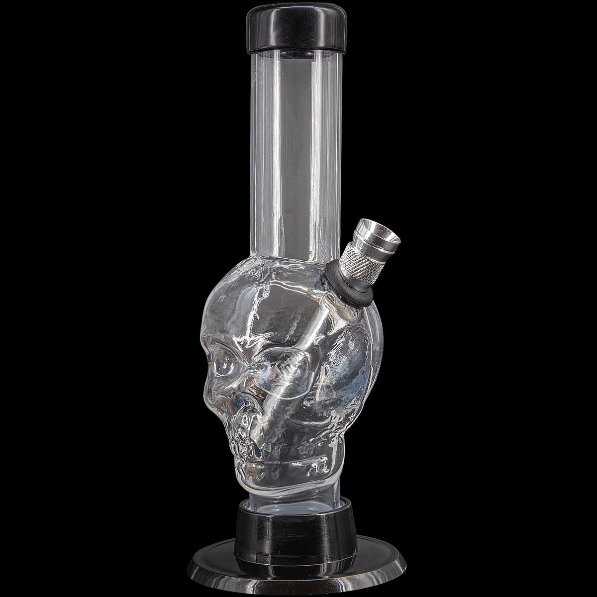 JM Enterprises Mini Alien Head Acrylic Bong - 6" Tall - Multiple Colors - Discreet Smoker