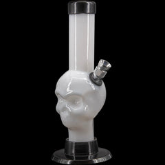 JM Enterprises Mini Alien Head Acrylic Bong - 6" Tall - Multiple Colors - Discreet Smoker