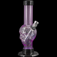 JM Enterprises Mini Alien Head Acrylic Bong - 6" Tall - Multiple Colors - Discreet Smoker