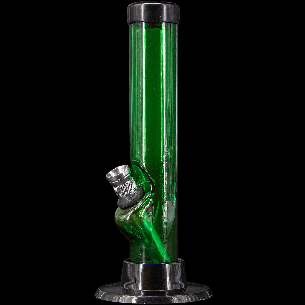 JM Enterprises 6" Acrylic Straight Tube Bong - Multiple Colors - Discreet Smoker