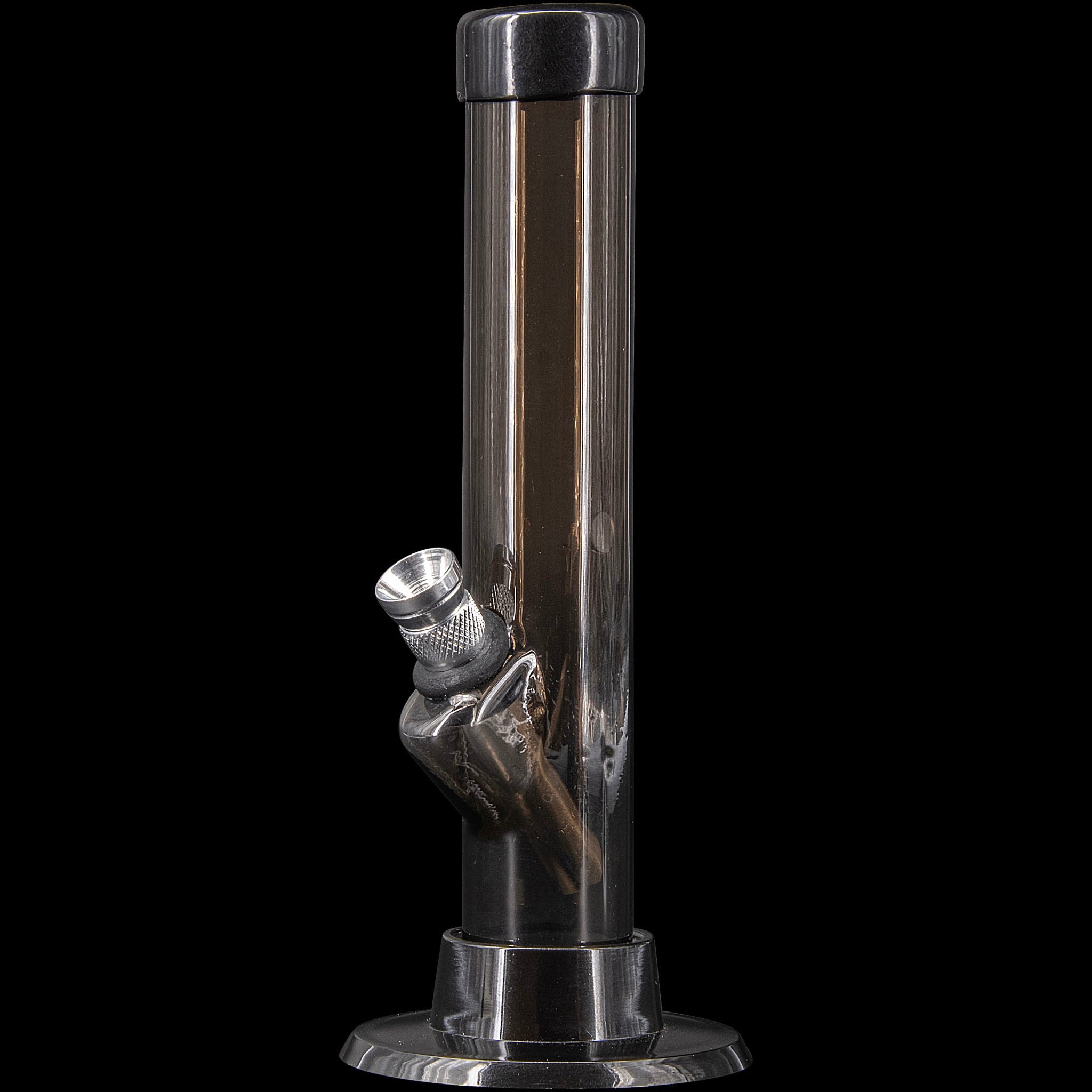 JM Enterprises 6" Acrylic Straight Tube Bong - Multiple Colors - Discreet Smoker