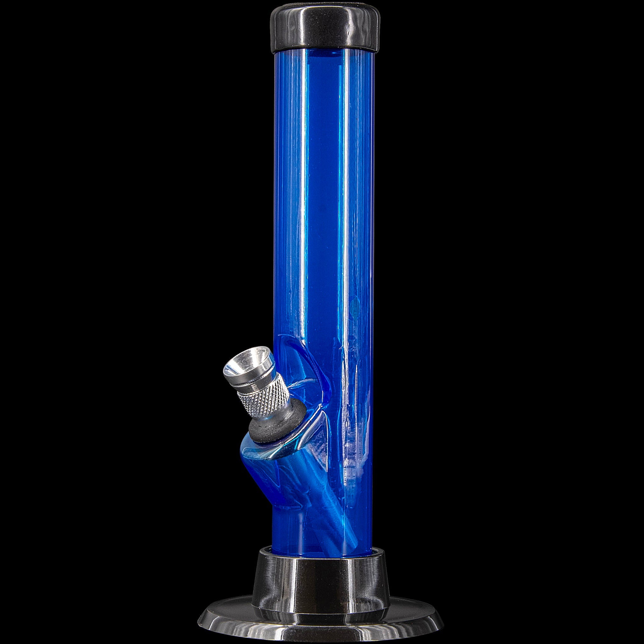 JM Enterprises 6" Acrylic Straight Tube Bong - Multiple Colors - Discreet Smoker