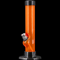 JM Enterprises 6" Acrylic Straight Tube Bong - Multiple Colors - Discreet Smoker