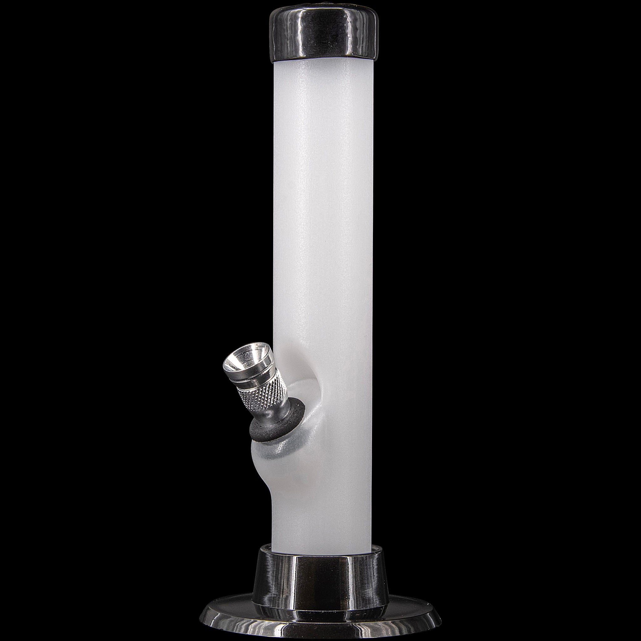 JM Enterprises 6" Acrylic Straight Tube Bong - Multiple Colors - Discreet Smoker